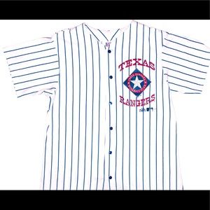 MLB Texas Rangers Pinstripe Vintage Jersey L 1997